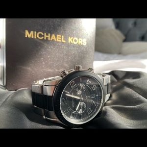 Michael Kors Men's Chronograph Black S.S. Watch